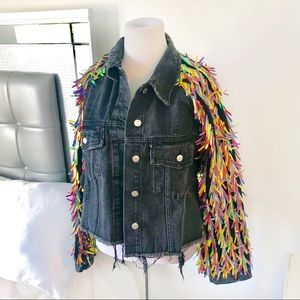 Fun Fringe New York street style Jacket